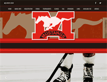 Tablet Screenshot of mayerthorpehockey.com